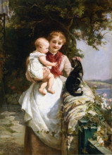 Копия картины "motherly love" художника "морган фредерик"