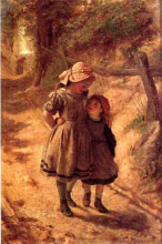 Копия картины "sisters" художника "морган фредерик"