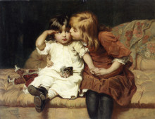 Копия картины "the consolation" художника "морган фредерик"