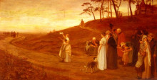Копия картины "the emigrants&#39; departure" художника "морган фредерик"