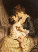 Копия картины "motherly love" художника "морган фредерик"