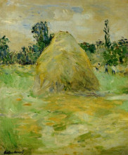 Репродукция картины "haystack" художника "моризо берта"