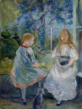 Копия картины "young girls at the window" художника "моризо берта"