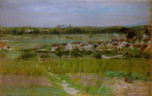 Картина "the village of maurecourt" художника "моризо берта"