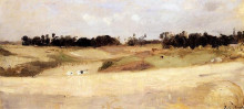 Репродукция картины "landscape near valenciennes" художника "моризо берта"