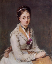 Копия картины "portrait of the artist&#39;s sister, mme edma pontillon, c.1872-75" художника "моризо берта"