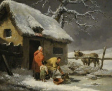 Копия картины "breaking the ice" художника "морланд джордж"