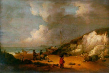 Репродукция картины "coast scene" художника "морланд джордж"