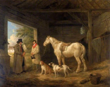 Копия картины "paying the ostler" художника "морланд джордж"