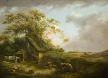 Картина "landscape (storm cloud)" художника "морланд джордж"