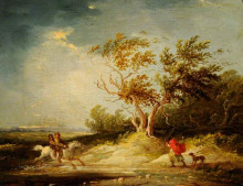 Картина "the approaching storm" художника "морланд джордж"