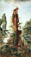 Репродукция картины "the mystic flower" художника "моро гюстав"