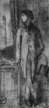 Репродукция картины "portrait of degas in florence" художника "моро гюстав"