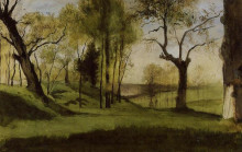 Копия картины "view of the villa borthese" художника "моро гюстав"