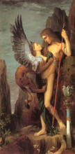 Копия картины "the sphinx" художника "моро гюстав"
