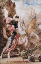 Репродукция картины "saint george" художника "моро гюстав"