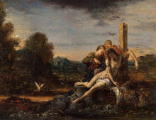Копия картины "saint sebastian being tended by saintly women" художника "моро гюстав"