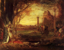 Картина "saint sebastian and his executioners" художника "моро гюстав"