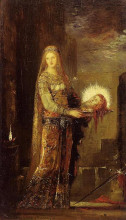 Копия картины "salome carrying the head of john the baptist on a platter" художника "моро гюстав"