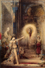 Репродукция картины "the apparition" художника "моро гюстав"
