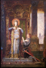 Репродукция картины "st. elisabeth of hungary (the miracle of the roses)" художника "моро гюстав"