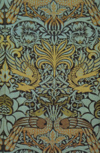 Репродукция картины "peacock and dragon woven wool furnishing fabric" художника "моррис уильям"