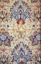 Репродукция картины "acanthus embroidered panel" художника "моррис уильям"