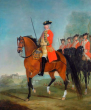 Репродукция картины "major general the honourable sir charles howard, cb, colonel of the regiment" художника "морье дэвид"