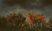 Репродукция картины "the battle of culloden" художника "морье дэвид"