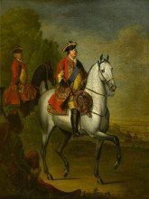 Копия картины "william augustus, duke of cumberland on a grey charger" художника "морье дэвид"