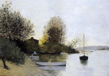 Копия картины "fishermen on the banks of the loire" художника "мофра максим"