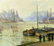 Репродукция картины "flood (joinville-le-pont)" художника "мофра максим"