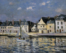 Репродукция картины "the port of saint goustan" художника "мофра максим"
