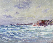Копия картины "port-bara (near the ile de quiberon)" художника "мофра максим"