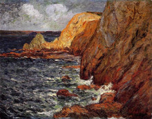 Репродукция картины "cliffs" художника "мофра максим"
