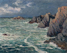 Копия картины "domois shore (belle-ile-en-mer)" художника "мофра максим"