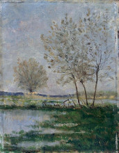 Копия картины "flooded meadows" художника "мофра максим"