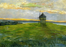 Репродукция картины "landscape with mill" художника "мофра максим"