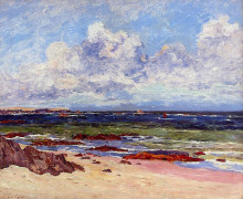 Картина "the coast at fort penthievre, quiberon peninsula" художника "мофра максим"