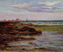 Копия картины "the coastline in brittany" художника "мофра максим"