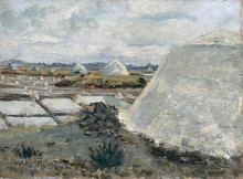 Репродукция картины "salt evaporation pond" художника "мофра максим"