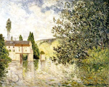 Картина "the old mill, the andelys" художника "мофра максим"