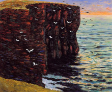 Картина "the black cliffs at thurso" художника "мофра максим"