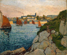 Копия картины "douarnenez in sunshine" художника "мофра максим"