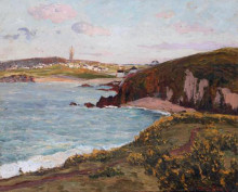 Копия картины "landscape near douarnenez" художника "мофра максим"