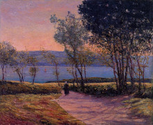 Картина "landscape by the water" художника "мофра максим"