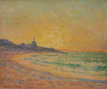 Копия картины "semaphore of the beg-meil, brittany" художника "мофра максим"