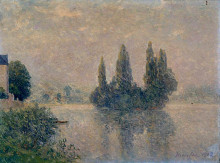 Картина "fog on the seine (the andelys)" художника "мофра максим"
