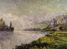 Картина "the retreating fog, morning, les andelys" художника "мофра максим"