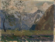 Картина "study of mountains" художника "мофра максим"